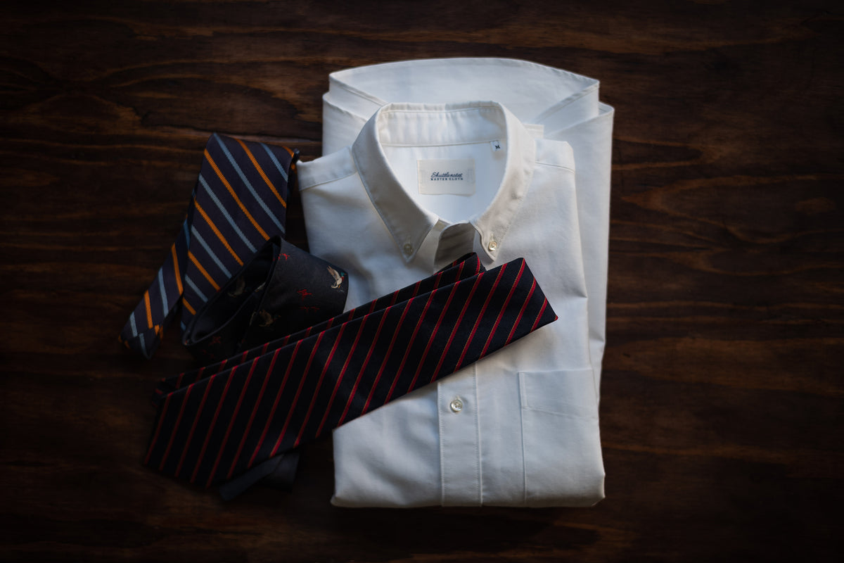 Shuttle notes White shirtsいざとなったらネクタイを