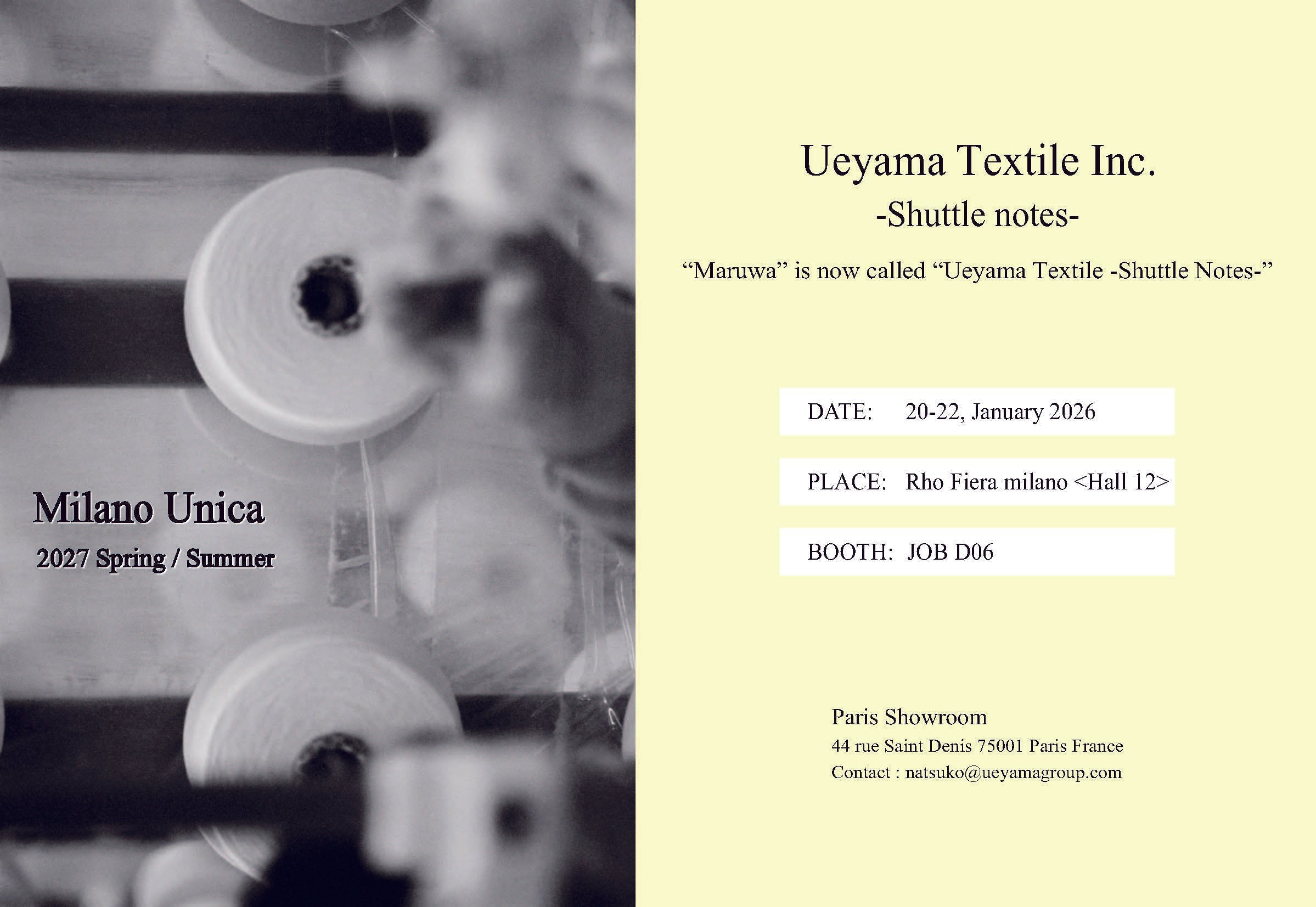 MILANO UNICA 2027SS |January 20–22, 2026